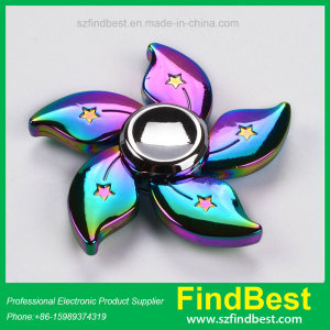 Fs055 Hongkong Flower Rainbow Zinc Alloy Fidget Spinner with Ce