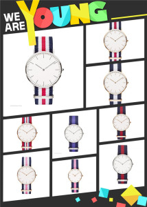 Fashion Muiltfunction OEM Special Custom Nylon Band Wrist Watch (DC-832)