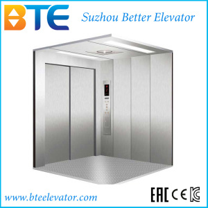 Ce Freight Elevator for Cargo Deliver with Hairline Ss Cabin