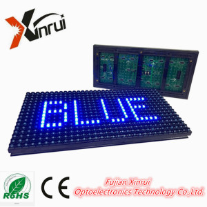 Single Blue P10 Outdoor DIP LED Module Screen Text Display